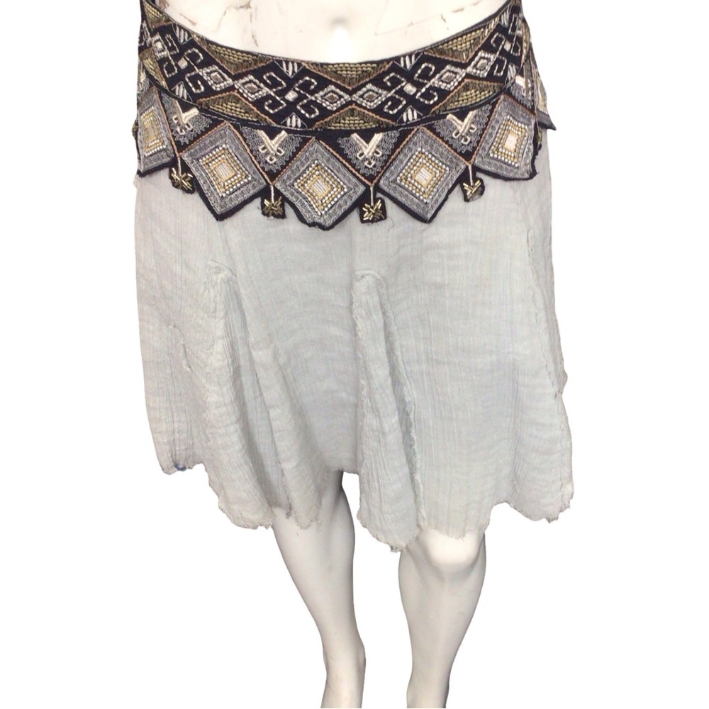 Coastal Cowgirl Embroidered Skirt size Large